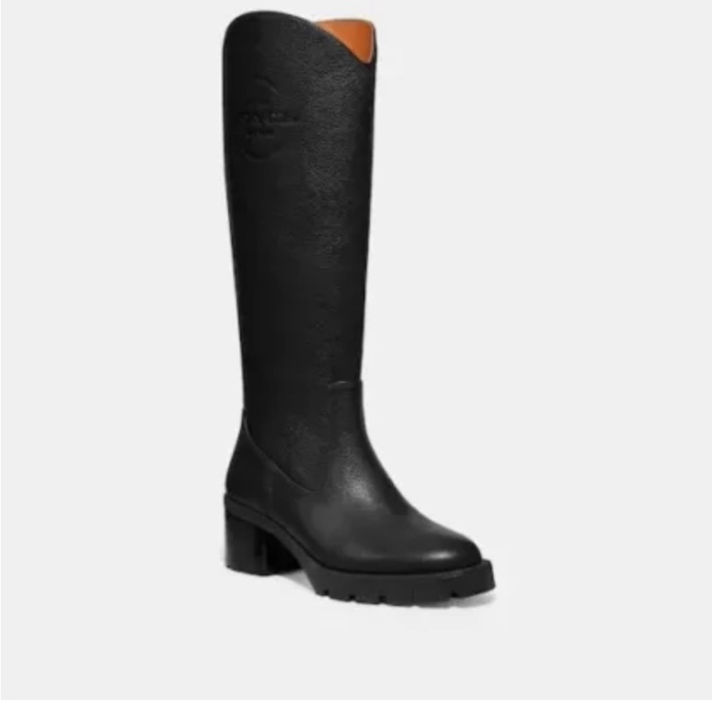 BRAND NEW BEAUTIFUL COACH NEW YORK LEATHER BOOTS